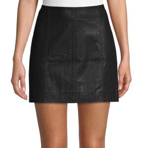 Free People Black Mini Skirt